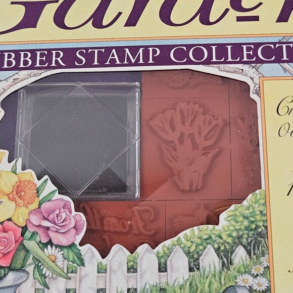 Rubber Stampede The Country Garden Rubber Stamp Set New Sealed Vintage USA - Picture 9 of 9